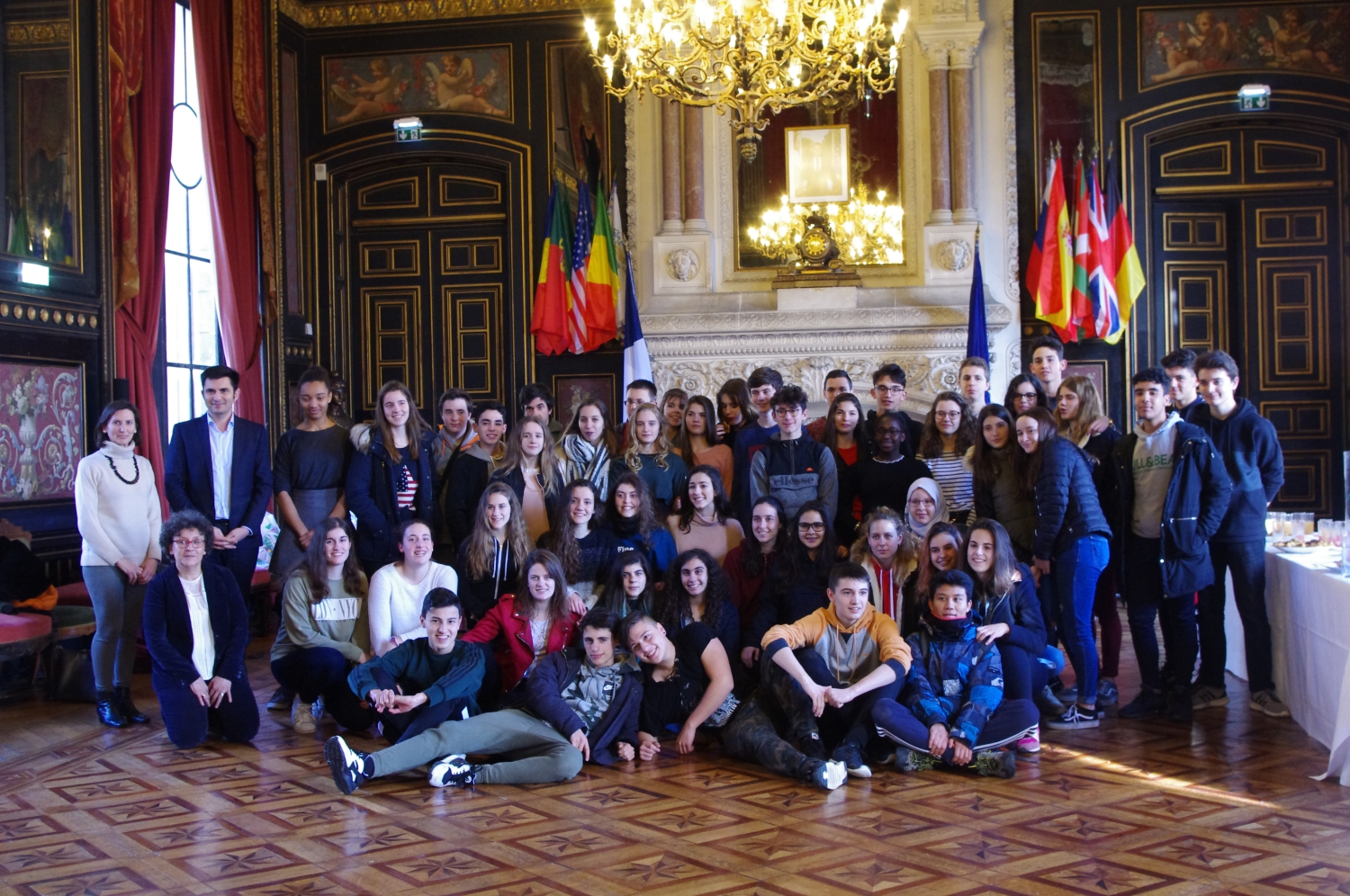 Réception des jeunes espagnols de Vitoria Gasteiz à la Mairie d’Angoulême